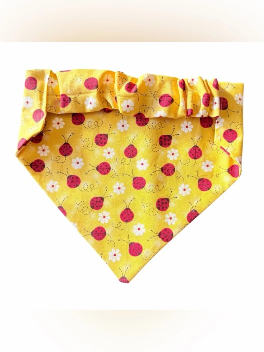 Lady Bug Dog Scrunchie Bandana - Cute Collar Accessory
